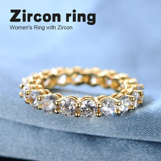 Women's Ring with Zircon⏰Purely handmade⏰limited production capacity