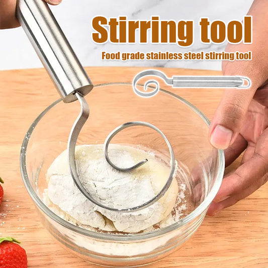 Food-Grade Stainless Steel Mixing and Whisking Tool