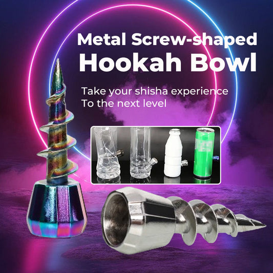 Metal Spiral Bottle Open Hookah Bowl
