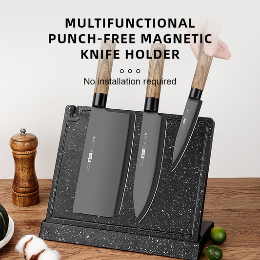 Multifunctional Punch-Free Magnetic Knife Holder