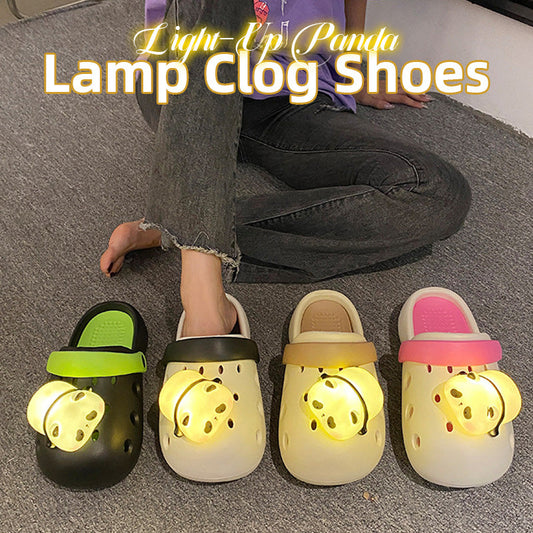 Light-Up Panda Lamp Clog Shoes