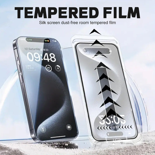 📱Fully automatic dust-free warehouse tempered film-✨Anyone can easily install