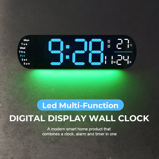 Led Multi-Function Digital Display Wall Clock
