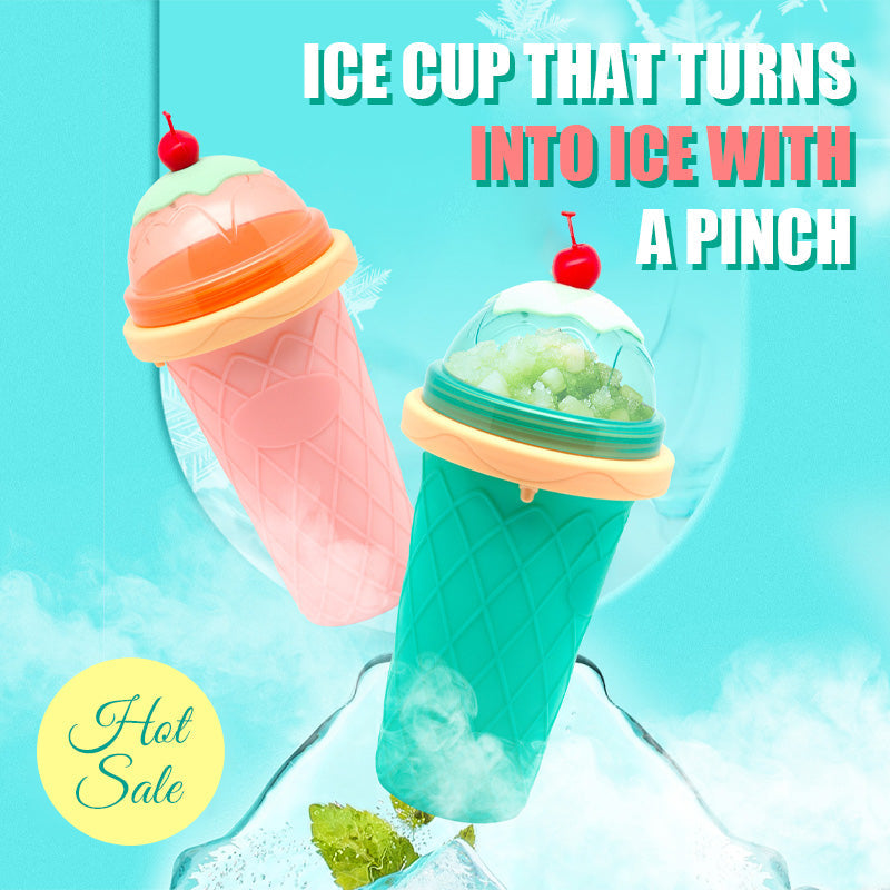 Ice Cup That Turns Into Ice With A Pinch