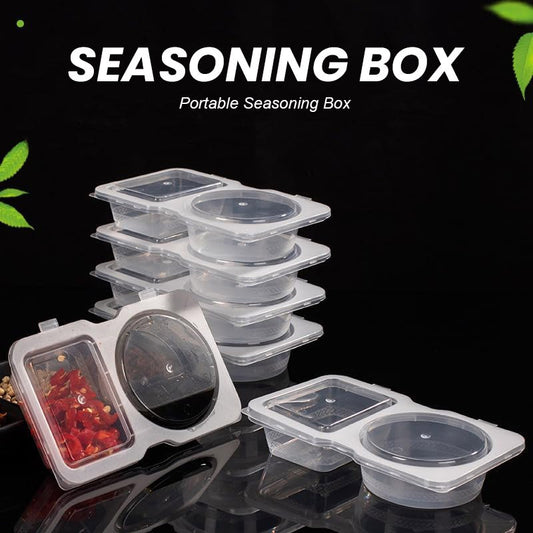 Portable Seasoning Box👍Food grade material, heatable and reusable