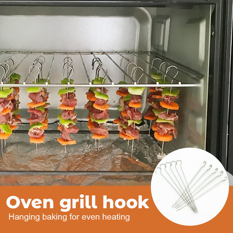 Oven grill hook
