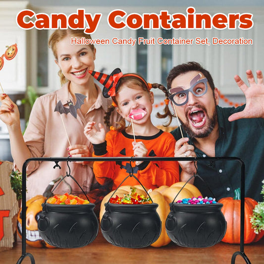 Halloween Candy Fruit Container Set, Decoration