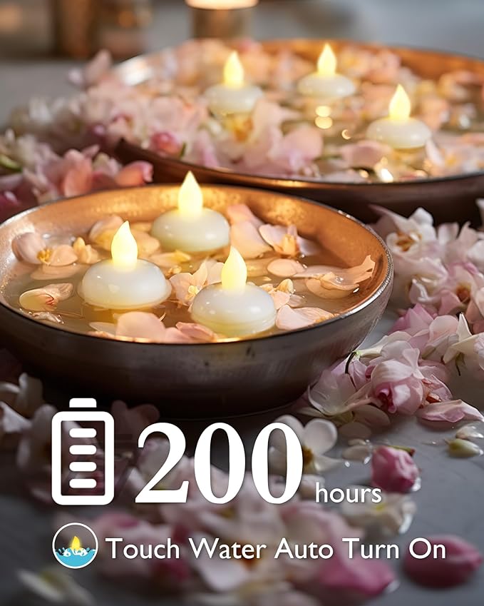 Water-Sensing Floating Candle Light