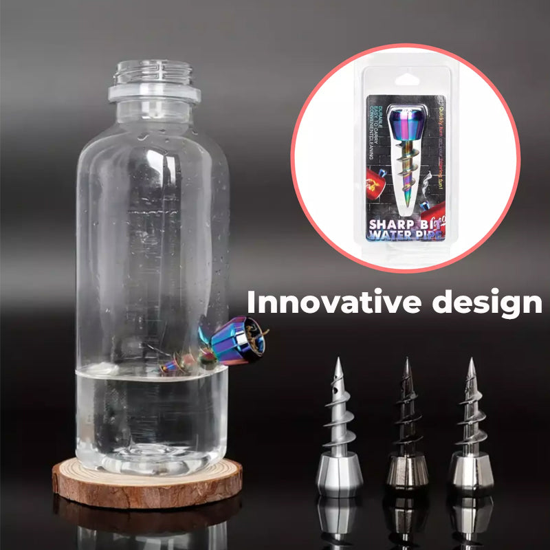 Metal Spiral Bottle Open Hookah Bowl