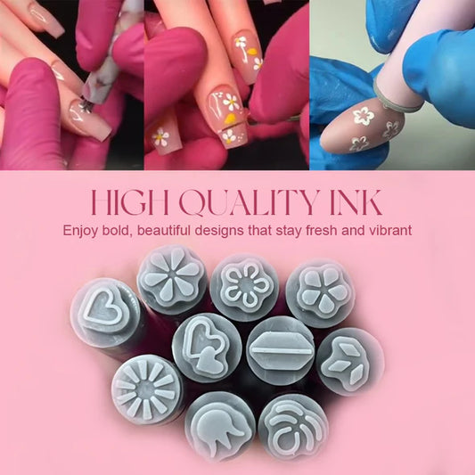 💥Last Day Special Offer-Nail Art Stamp Pen（Easy to use even for beginners）