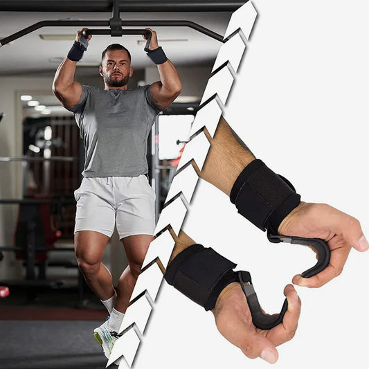 Weightlifting Hook Wrist Guard Non-slip Hard Pull Hook(2 PCS)