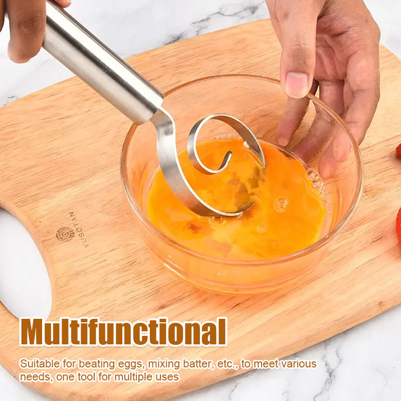 Food-Grade Stainless Steel Mixing and Whisking Tool