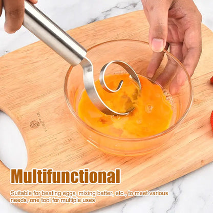 Food-Grade Stainless Steel Mixing and Whisking Tool