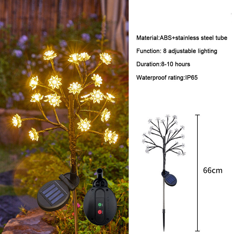 ✨Utendørs vanntette Cherry Blossom Multicolor Solar Garden Lights🎉/✨Outdoor Waterproof Cherry Blossom Multicolor Solar Garden Lights🎉