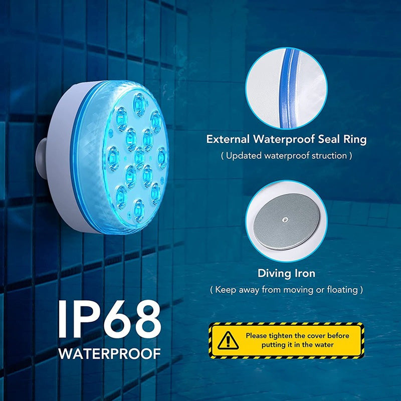LED Remote Control Magnet Suction Cup Diving Light