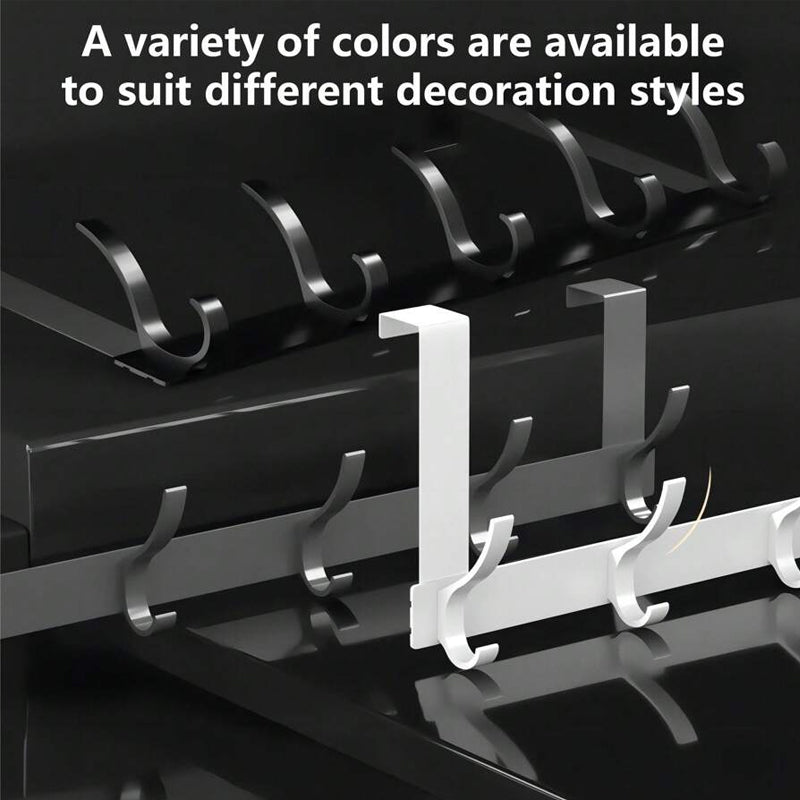 Punch-Free Door Frame Clothes Hanger Storage Rack