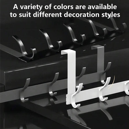 Punch-Free Door Frame Clothes Hanger Storage Rack