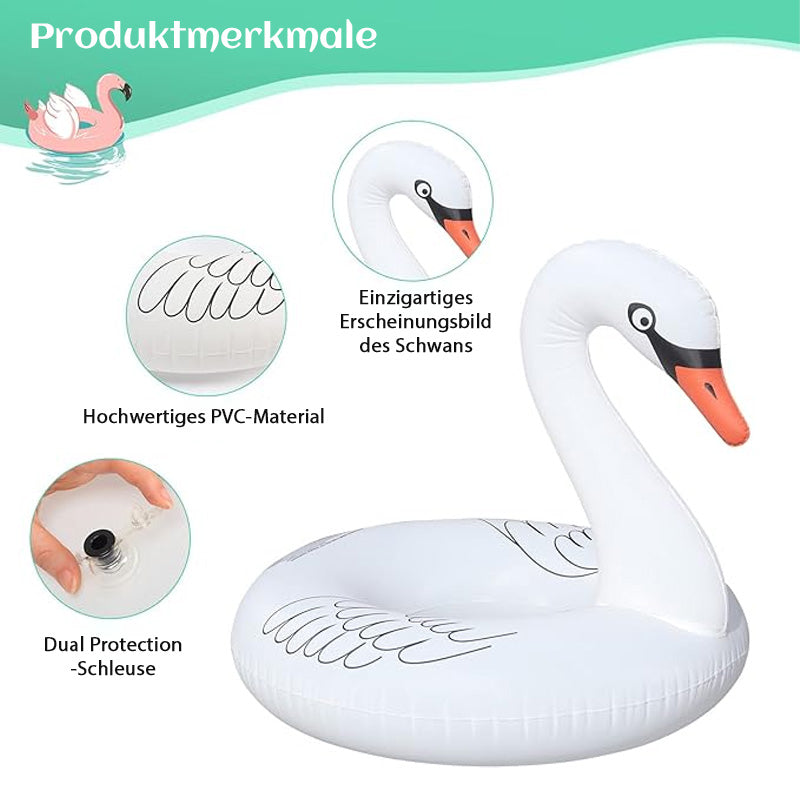 Solar-powered Swan Pool Float