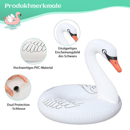 Solar-powered Swan Pool Float