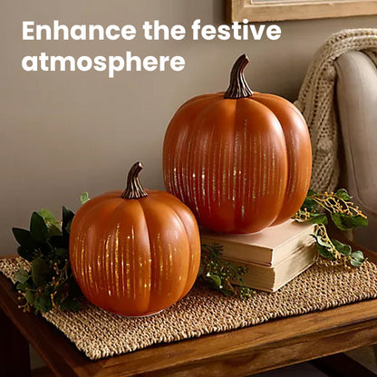 Resin Flashing Pumpkin Lantern Decoration-Halloween/Christmas Decoration