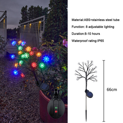 ✨Utendørs vanntette Cherry Blossom Multicolor Solar Garden Lights🎉/✨Outdoor Waterproof Cherry Blossom Multicolor Solar Garden Lights🎉