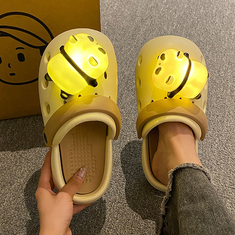 Light-Up Panda Lamp Clog Shoes