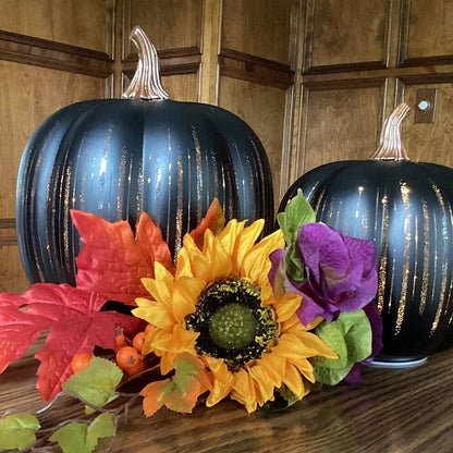 Resin Flashing Pumpkin Lantern Decoration-Halloween/Christmas Decoration