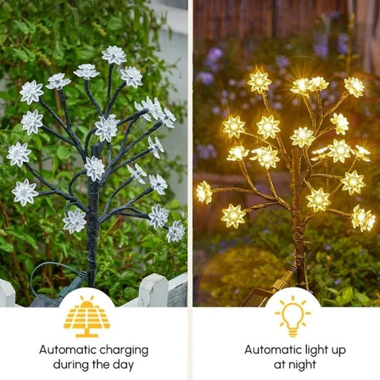 ✨Utendørs vanntette Cherry Blossom Multicolor Solar Garden Lights🎉/✨Outdoor Waterproof Cherry Blossom Multicolor Solar Garden Lights🎉