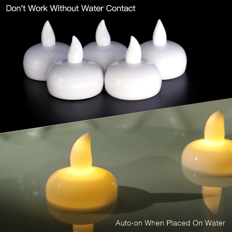 Water-Sensing Floating Candle Light