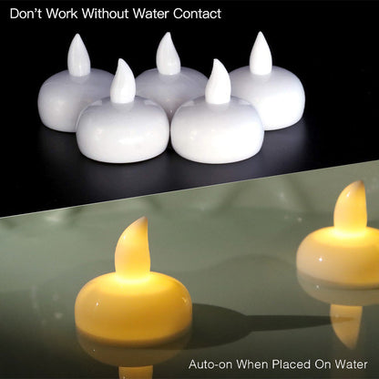 Water-Sensing Floating Candle Light