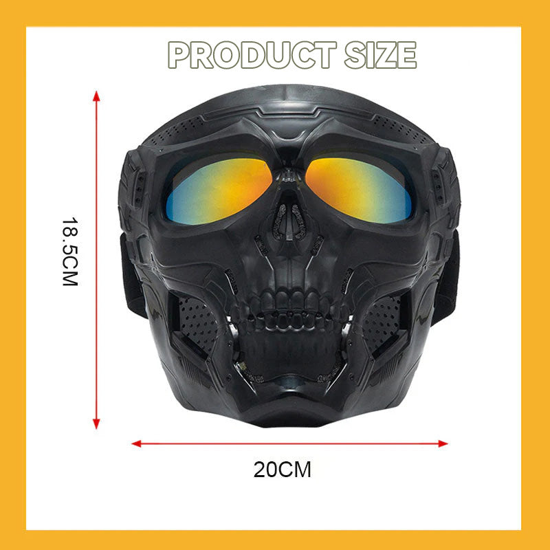 Motorcycle, bicycle helmet goggles/skull horror helmet mask