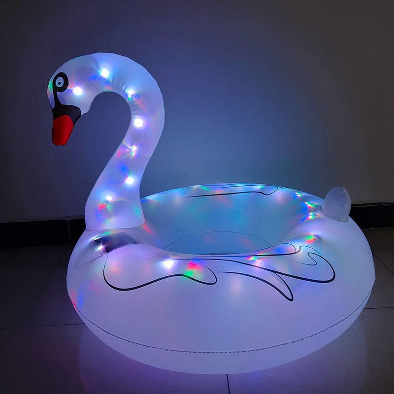 Solar-powered Swan Pool Float