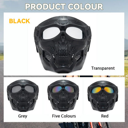 Motorcycle, bicycle helmet goggles/skull horror helmet mask
