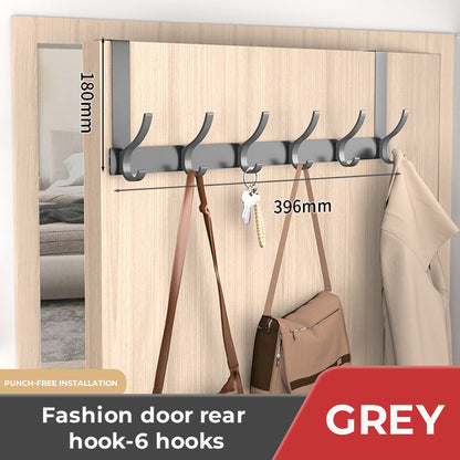 Punch-Free Door Frame Clothes Hanger Storage Rack