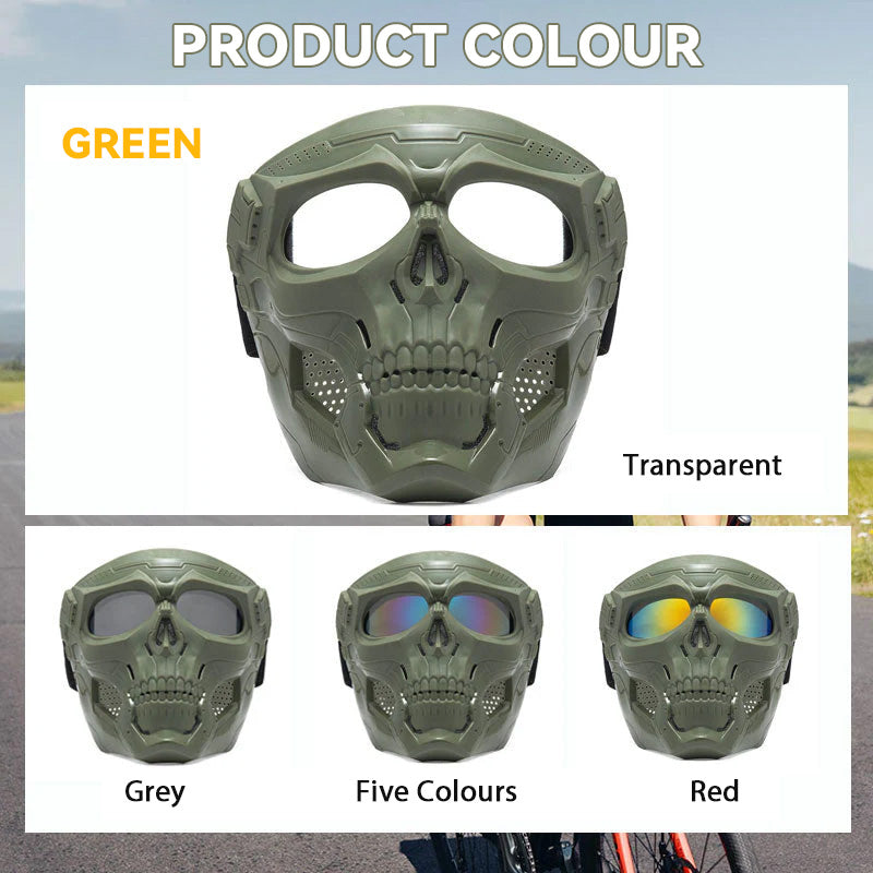 Motorcycle, bicycle helmet goggles/skull horror helmet mask