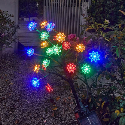 ✨Utendørs vanntette Cherry Blossom Multicolor Solar Garden Lights🎉/✨Outdoor Waterproof Cherry Blossom Multicolor Solar Garden Lights🎉