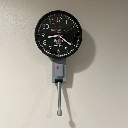 Dial Indicator Wall Clock, Great Gift for Machinist / Engineer / CNC Manufacturing Technician