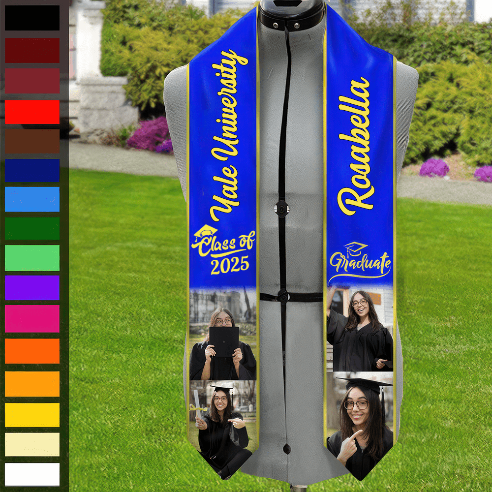 Custom Photo Class of 2026 Stoles Graduation Day TA29 LM32 888755
