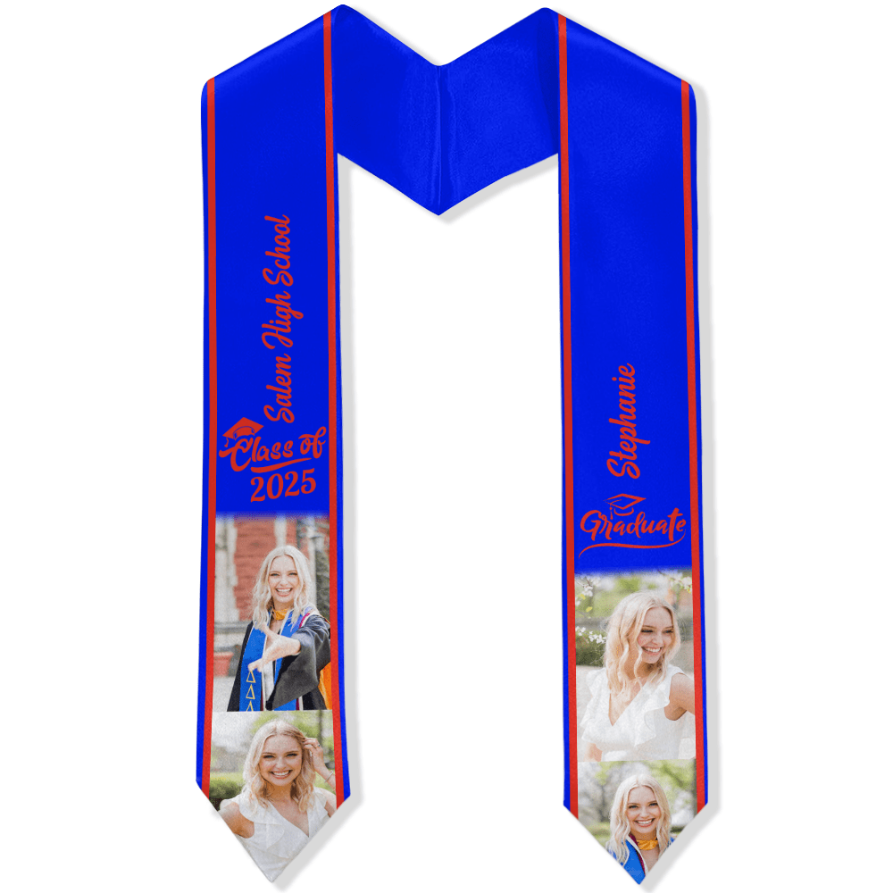 Custom Photo Class of 2026 Stoles Graduation Day TA29 LM32 888755