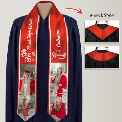 Custom Photo Class of 2026 Stoles Graduation Day TA29 LM32 888755